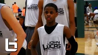 8th grader Chase Adams flashes Pure Point Guard skills at John Lucas Combine [upl. by Ethelda]