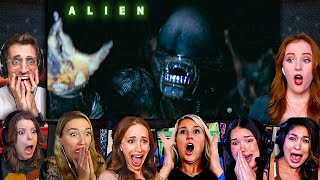 TOP quotAlien 1979 Jumpscaresquot Reactions Alien 1979 Movie Reaction First Time Watching [upl. by Adolpho]