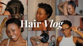 Weekly Vlog My Short Relaxed Hair Care Routine  ft Aphogee Motions amp More [upl. by Ecydnak751]