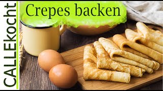 Crepes selber backen  Rezept wie vom Weihnachtsmarkt [upl. by Nored]