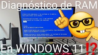 💻🤔 Como SABER si la memoria RAM está DAÑADA o DEFECTUOSA en WINDOWS 11 TEST de MEMORIA RAM [upl. by Lynus762]