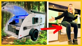 2024 Luna Rover Teardrop Camper Tour Tiny Camper with TOILET [upl. by Nairde]