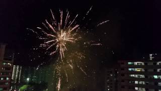 2017 New Years Day Fireworks at Bedok Countdown 2017 [upl. by Aneeg]