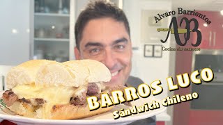 BARROS LUCO SÁNDWICH TRADICIONAL CHILENO  BARROS LUCO Alvaro Barrientos Montero [upl. by Dnilasor]