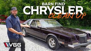 Barn Find Chrysler Clean up  First Wash And Buff In 22 YEARS [upl. by Gnous]