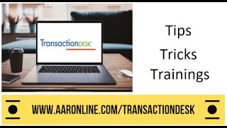 Transaction Desk and Authentisign 20 Basic Training [upl. by Janka]