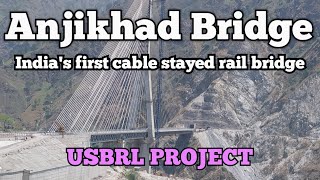 Anjikhad rail bridge some facts about Indias first cable stayed rail bridgeUSBRLreasianjikhad [upl. by Attenwad]