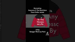 Recreating Supreme X The North Face Puffer Jacket [upl. by Naujd432]