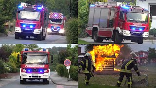 Tag der offenen Tür Einsatz für HLF DLK und TLF der Freiwilligen Feuerwehr Schledehausen [upl. by Haneen]