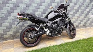 Yamaha FZ6 S2 Dominator Exhaust [upl. by Namielus]