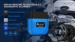 NEXAS NexLink OBD2 Scanner with Bluetooth 50Diagnose ANY Car [upl. by Idoc998]