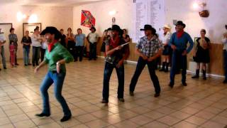 WANTED  Dust Off My Boots Line Dance  Bal Festif Essonne 040911 [upl. by Ettenel52]