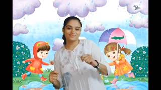 Pitter patter Raindrops sign language in the poem for kids 🌧☔️😊✨️Deaf [upl. by Nitsir]