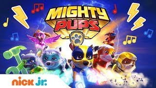 PAW Patrol’s Mighty Pups 🐾 Theme Song  Music Video  Stay Home WithMe  Nick Jr [upl. by Ahsilahk976]