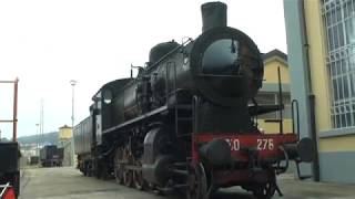 La locomotiva 740278 restaurata al Museo dei Trasporti 28032018 [upl. by Ramad148]