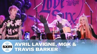 Avril Lavigne ft Machine Gun Kelly amp Travis Barker — Bois Lie  LIVE Performance  SiriusXM [upl. by Piks86]