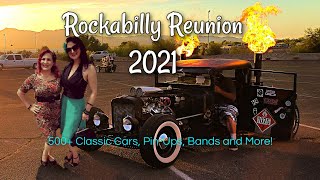 Rockabilly Reunion Arizona Classic American Car Show Lake Havasu PinUps Ink Rat Rods Weekend [upl. by Wilmott353]