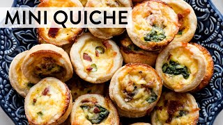 Mini Quiche  Sallys Baking Recipes [upl. by Ynoffit764]