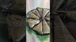 Glutinous Rice and Chicken Suman filipinofood suman shortvideo shorts food short trend [upl. by Ahsinid]