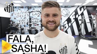 Sasha manda recado para a torcida santista [upl. by Mazonson145]