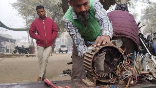 2 HP motor repairing bending motor ki winding Kaise ki Jaati Hai [upl. by Pincus]