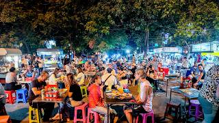 Chiang Mai’s Street Food Night Market Chang Phuak Gate filmed in 4K with DJI Pocket 3 Thailand [upl. by Erving875]