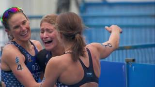 2016 World Triathlon Edmonton  Elite Womens Highlights [upl. by Zere859]