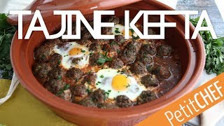 Tajine de kefta albóndigas de ternera con hierbas y especias  Petitchef [upl. by Annayehc]