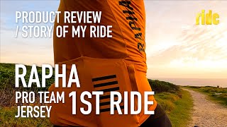 Product Review Rapha Pro Team jersey pt2 – the 1st ride thoughts from the saddle StoryOfMyRide [upl. by Sandstrom935]