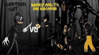 Bendy And The Ink Machine Vs Cartoon Cat Dc2 Animation [upl. by Terhune36]