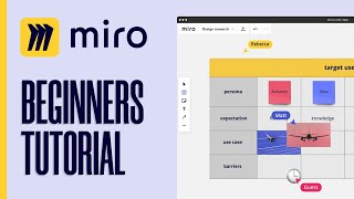 How To Use Miro For Beginners  Miro Tutorial 2024 [upl. by Nahtanohj]