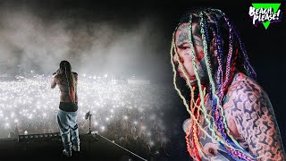 6ix9ine GIVES EMOTIONAL TRIBUTE TO XXXTENTACION LIVE IN ROMANIA 🇷🇴 [upl. by Adnwahsal]