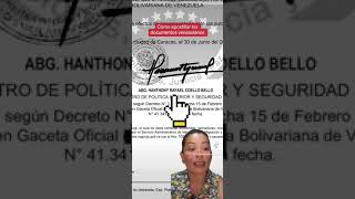 APOSTILLAR DOCUMENTOS VENEZOLANOS Partida de nacimientoANTECEDENTES PENALES CARTA de soltería [upl. by Eserehc513]