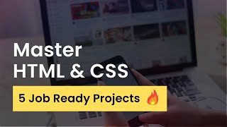 HTML And CSS Projects for Beginners 2024  HTML amp CSS Tutorial With 5 Projects Source Code [upl. by Leamiba683]