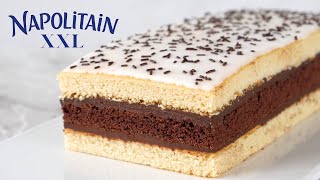 Le NAPOLITAIN XXL  La Recette du Gateau Chocolat Vanille de notre enfance [upl. by Kraft]