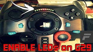 How to active RPM LED on Logitech G29 FANALED easy [upl. by Bernete]