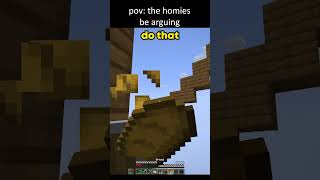 when the homies have a disagreement minecraft reddoons funnymoments [upl. by Hurff570]