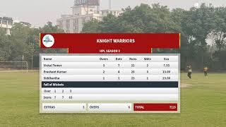 Live Cricket Match  Knight warriors vs Strikers  16Nov24 1248 PM 10  HPL Season 2  CricHeroes [upl. by Peddada]