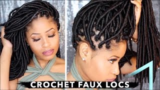 How To ➟ CROCHET FAUX LOCS 🔥 NO cornrows NO wrapping freeparting [upl. by Shel]