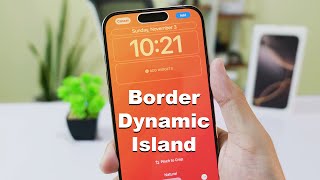 Customize Border on Dynamic Island iPhone 16 amp 16 Pro Max [upl. by Asirahc]