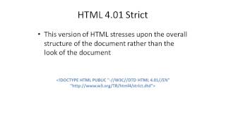 Choosing Doctype for HTML Documents [upl. by Aerdma]