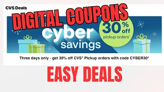 CVS Deals Week Dec 13  Cyber Pickup Deal [upl. by Disini]