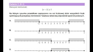 Informator maturalny MATEMATYKA zadanie 2 wartość bezwzględna [upl. by Enileuqaj678]