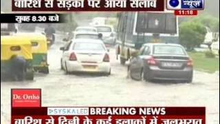 Heavy rains hit Delhi [upl. by Rozanna]