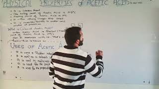 Uses of acetic acid  ch13  12th class chemistry [upl. by Thom]