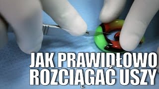 Jak prawidłowo rozciągać uszy ✪ Bezpieczny piercing ✪ [upl. by Liatris]