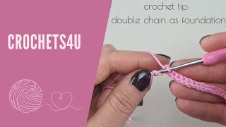 Haaktip Dubbele Lossen Haken als Basis  Crochets4U C4U [upl. by Socher]