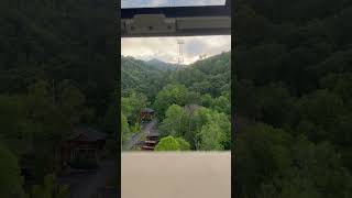 Scenic views from the Ober Gatlinburg Aerial Tramway ⛰️🚠 [upl. by Kippie]