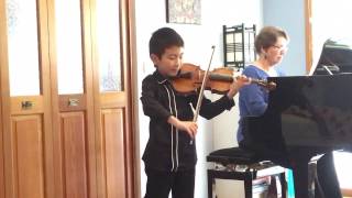 Brahms Hungarian Dance No 1  Christian Li Aged 9 [upl. by Eniamrej]