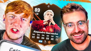 Squad Builder Showdown IRL SPECIAL Garnacho vs Angry Ginge [upl. by Eirotal]